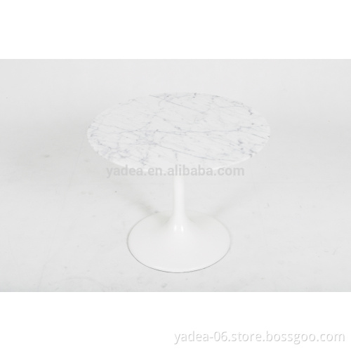 Made in China round marble top dining table Eero saarinen tulip table